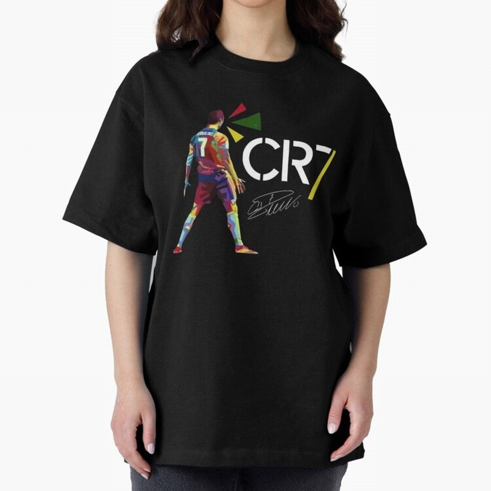 Cr7 Cristiano Ronaldo Signature Oversized T-Shirt Make Every Match About the FIFA World Cup 2026 Journey through Mbappe Highlights, France and Portugal Pride, Stadium Chants, National Pride, Trophy Dreams and Unforgettable Football Memories; Ideal