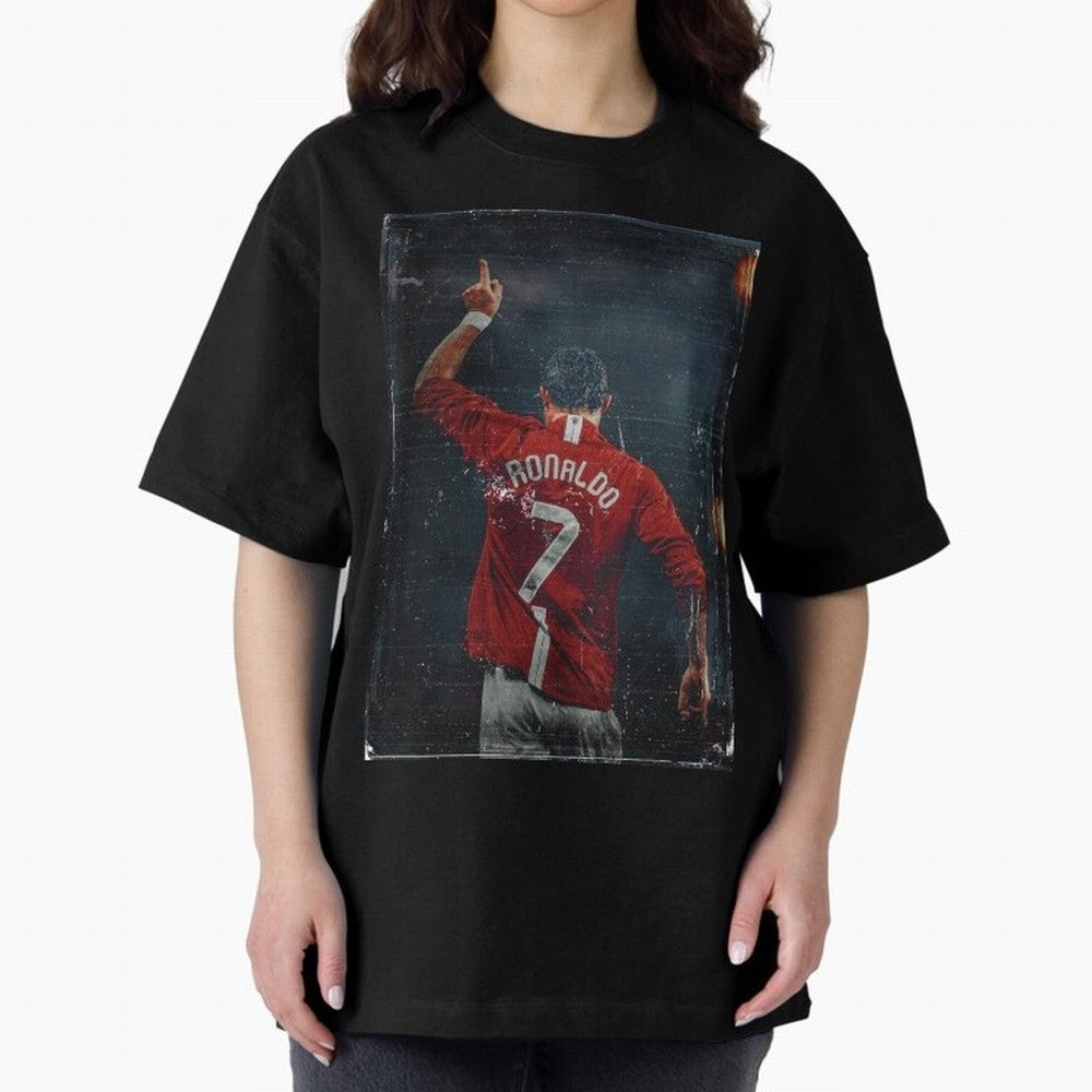 Cristiano Ronaldo Vintage Oversized T-Shirt Carry National Pride through FIFA World Cup 2026 USA Canada Mexico for Fans of Messi, CR7 and Mbappe and Argentina, France and Brazil, Bringing Football History, Final Match Energy, Crowd Noise and Once