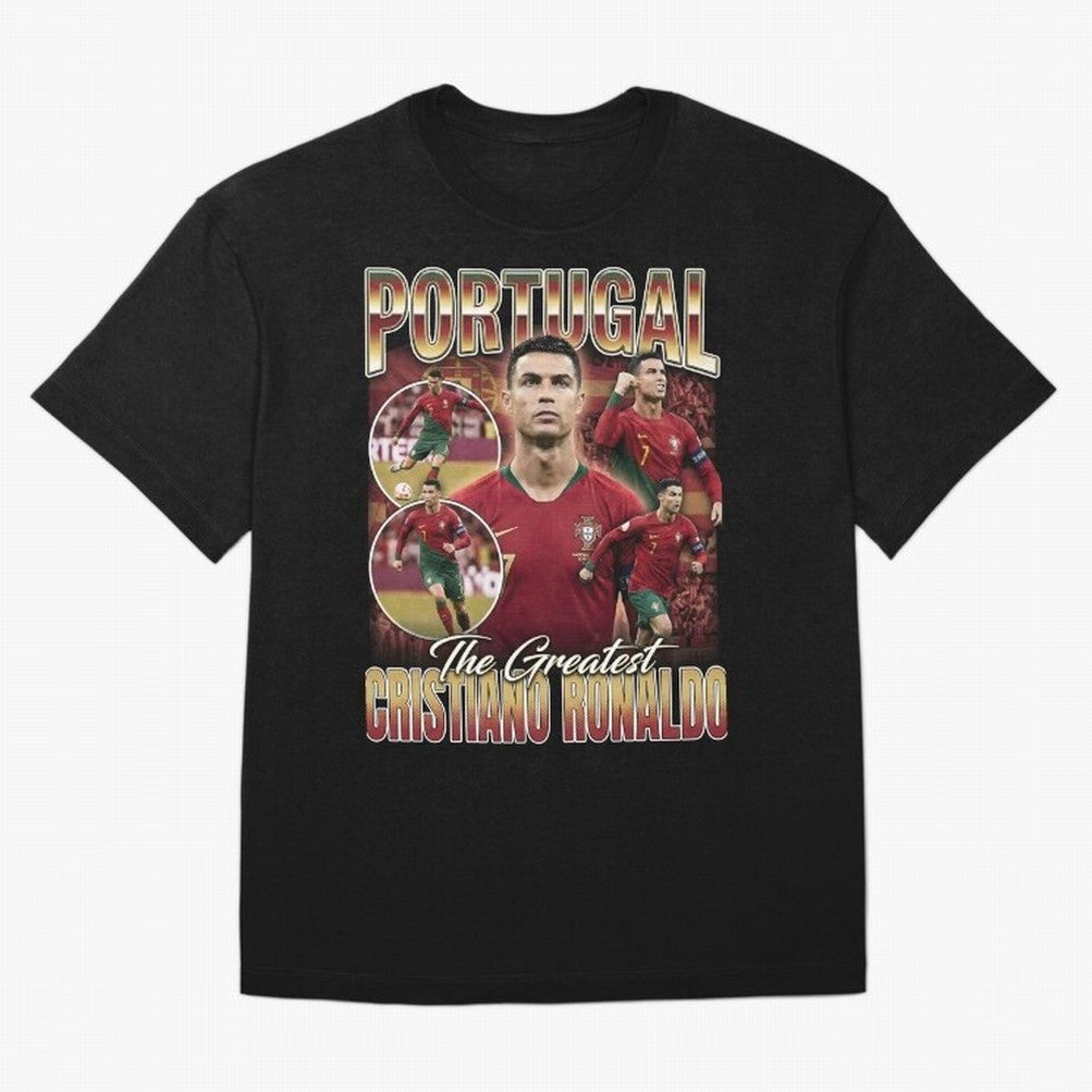 Cristiano Ronaldo Portugal Vintage Oversized T-Shirt Create FIFA World Cup 2026 Spirit, Connected to England, Neymar, Haaland and Cristiano Ronaldo, Classic Soccer Heritage, Championship Pressure, Fan Loyalty and International Pride; Great for