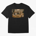 Ronaldo Bust Family Dinner Oversized T-Shirt Celebrate Soccer Greatness during the FIFA World Cup 2026 USA Canada Mexico Journey through Cristiano Ronaldo, Haaland and CR7 Highlights, Portugal, Spain and Germany Pride, Football History, Final Match