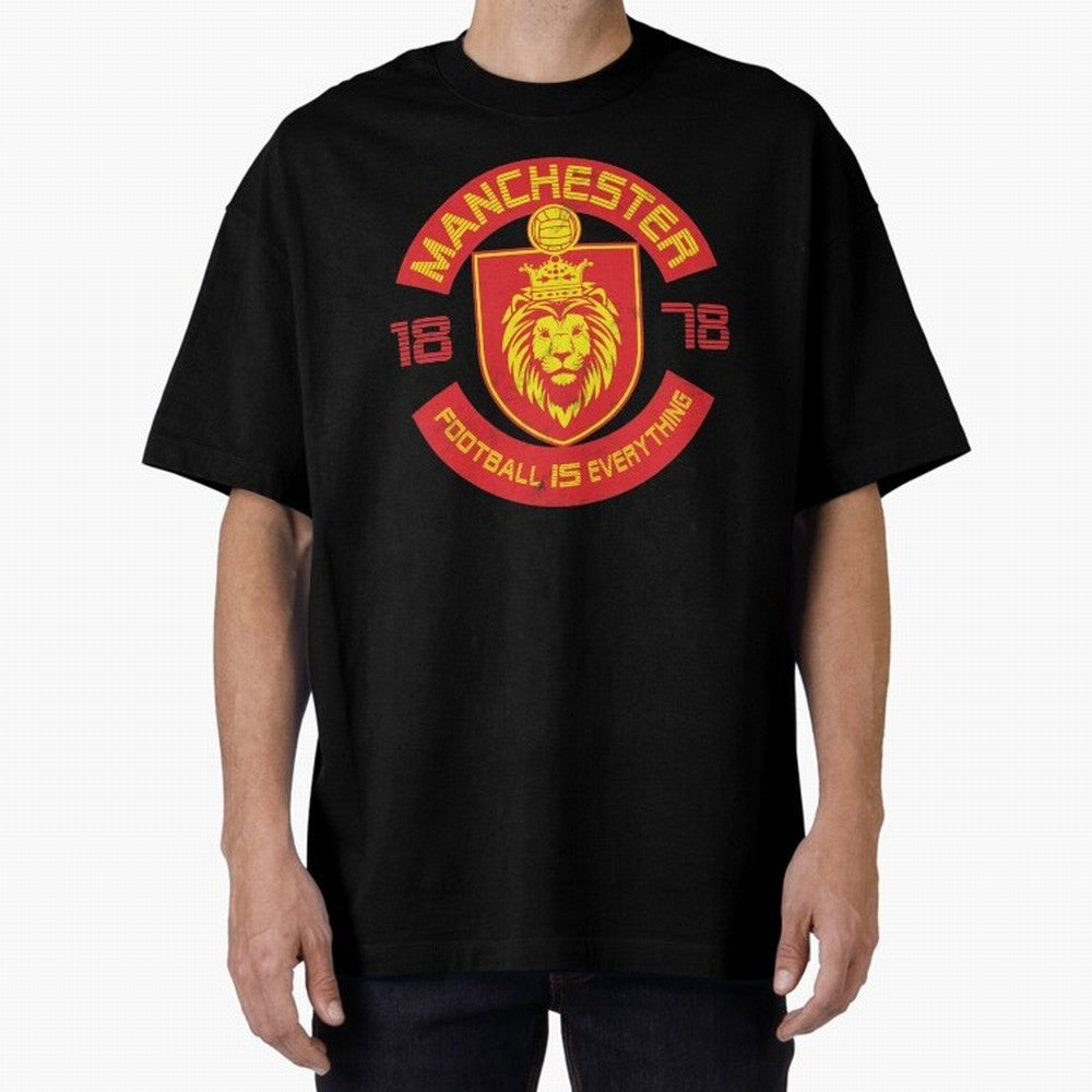 Football Is Everything - Manchester Squad Retro Oversized T-Shirt Celebrate the Road through the FIFA World Cup 2026 Group Stage Journey through Messi, Neymar and Mbappe Highlights, Netherlands Pride, Vintage Soccer Flavor, Modern Football Stars,