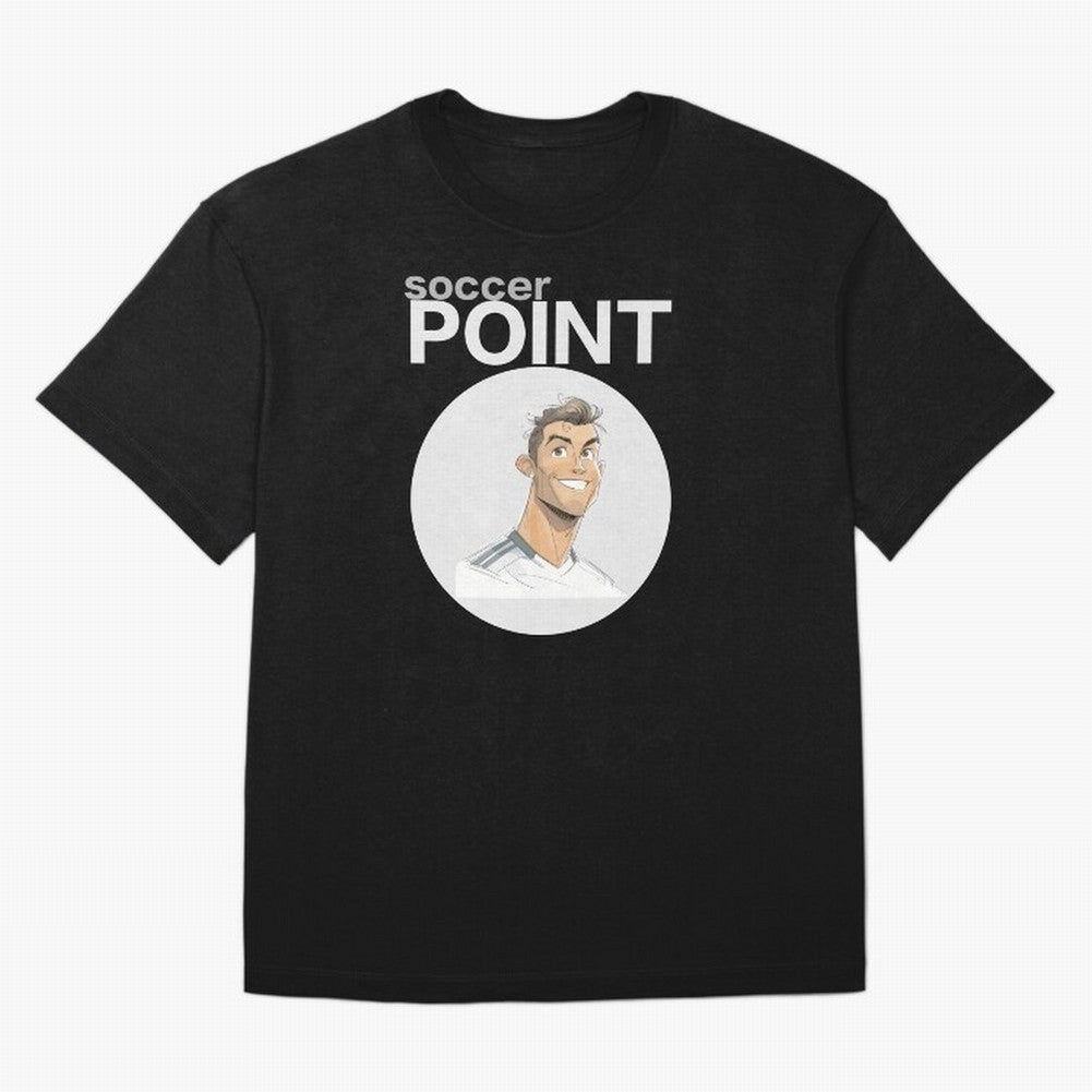 Cristiano Ronaldo POINT Oversized T-Shirt Make Every Kick Count in FIFA World Cup 2026 Spirit, Built around England, France and Netherlands, CR7, Soccer Culture, Superstar Moments, National Team Dreams and Competitive Fire; Ideal for Football Dads,