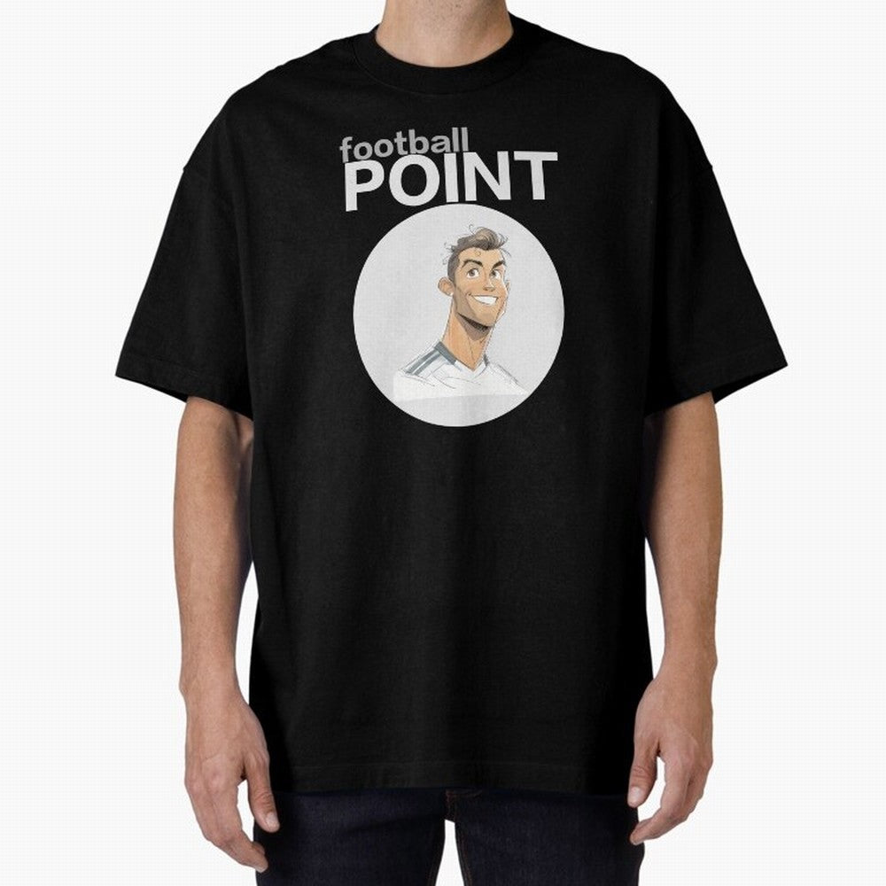 Cristiano Ronaldo POINT Oversized T-Shirt Follow the Final Road of Match Day Hype around FIFA World Cup 2026 Group Stage, Haaland, Argentina and Brazil, Tournament Hype, Historic Matchups, Family Viewing Parties and Global Sports Pride; Created for