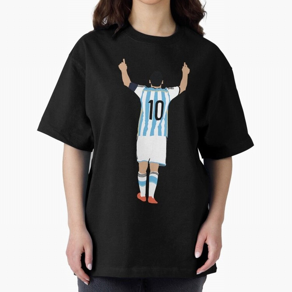Lionel Messi, #m30 Oversized T-Shirt Celebrate the FIFA World Cup 2026 USA Canada Mexico Journey through Cristiano Ronaldo, Haaland and CR7 Highlights, Brazil, Portugal and Argentina Pride, Championship Spirit, Famous Goals, Roaring Crowds and
