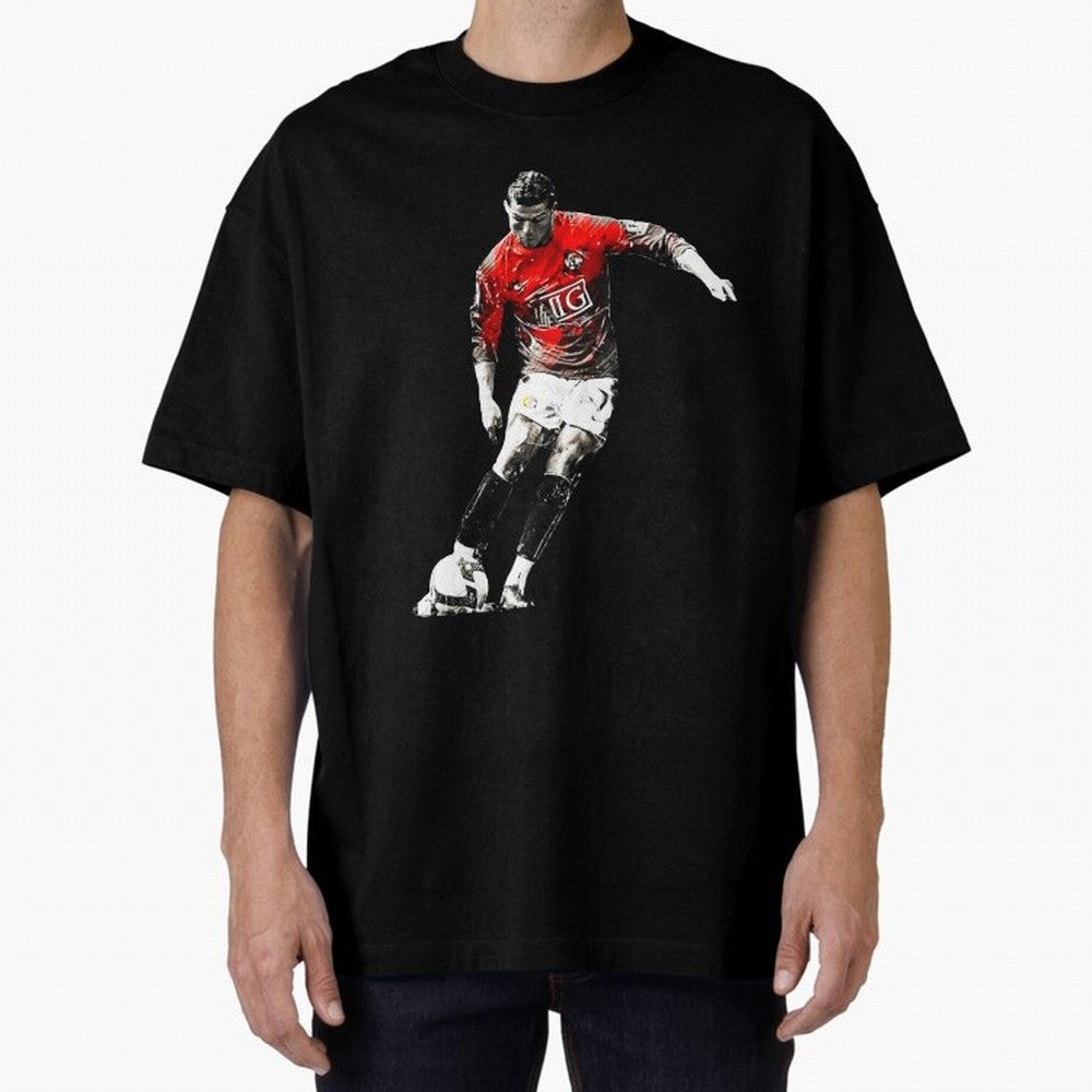 Cristiano Ronaldo Manchester 2008 Oversized T-Shirt Cheer through Every Moment of Global Football Passion for FIFA World Cup 2026 Group Stage, Built around Messi, Brazil, Portugal and Argentina, Goal Celebration Energy, Supporter Heritage, Football
