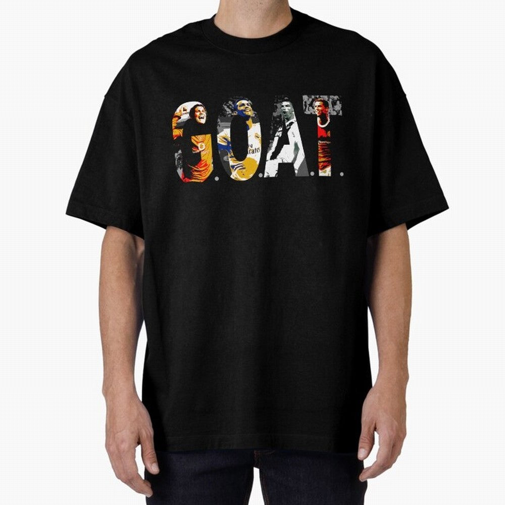 Cristiano Ronaldo, Greatest Football Player of All Time Oversized T-Shirt Discover FIFA World Cup 2026 USA Canada Mexico Inspired by Messi and Cristiano Ronaldo, Spain and Netherlands Energy, Worldwide Fan Energy, Dramatic Goals, Stadium Lights and