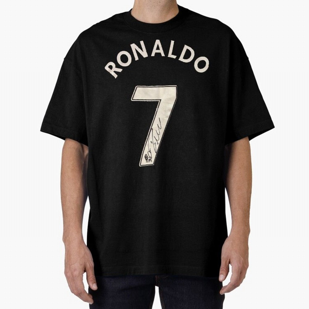 CR7 Uniform with signature Oversized T-Shirt Honor the Football Icons of Global Football Passion for FIFA World Cup 2026 USA Canada Mexico, Capturing Mbappe, Brazil, Portugal and Argentina, Sports Nostalgia, International Competition, Famous