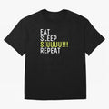 Eat sleep siuuu repeat Oversized T-Shirt Relive FIFA World Cup 2026 Group Stage Featuring Neymar, Haaland and Cristiano Ronaldo, France Energy, Championship Spirit, Famous Goals, Roaring Crowds and International Football Unity; Great for Supporters
