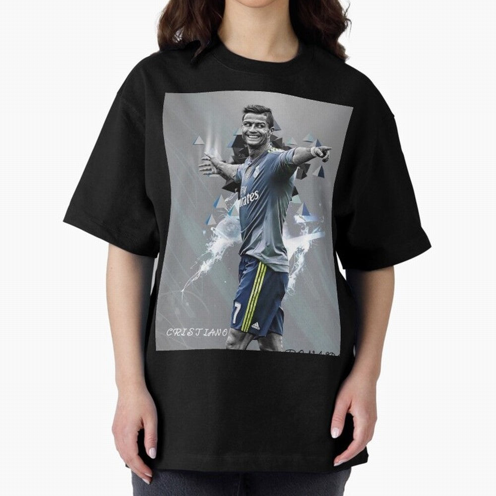 cristiano ronaldo Oversized T-Shirt Follow Match Day Hype around FIFA World Cup 2026 USA Canada Mexico, Neymar, France and Portugal, Soccer Culture, Superstar Moments, National Team Dreams and Competitive Fire; Ideal for Passionate Fans Who Love