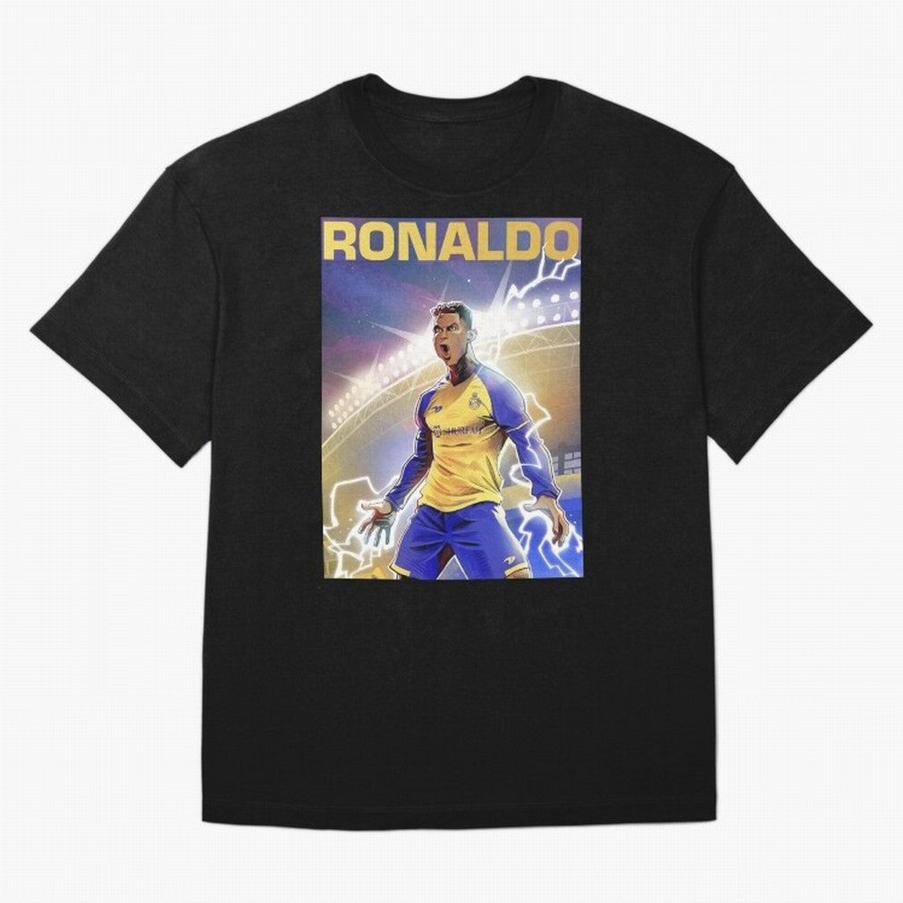 Ronaldo Al-Nassr Football Club - Oversized T-Shirt Remember the FIFA World Cup 2026 USA Canada Mexico Journey through Haaland Highlights, Argentina Pride, Goal Celebration Energy, Supporter Heritage, Football Icons and Worldwide Tournament Joy;