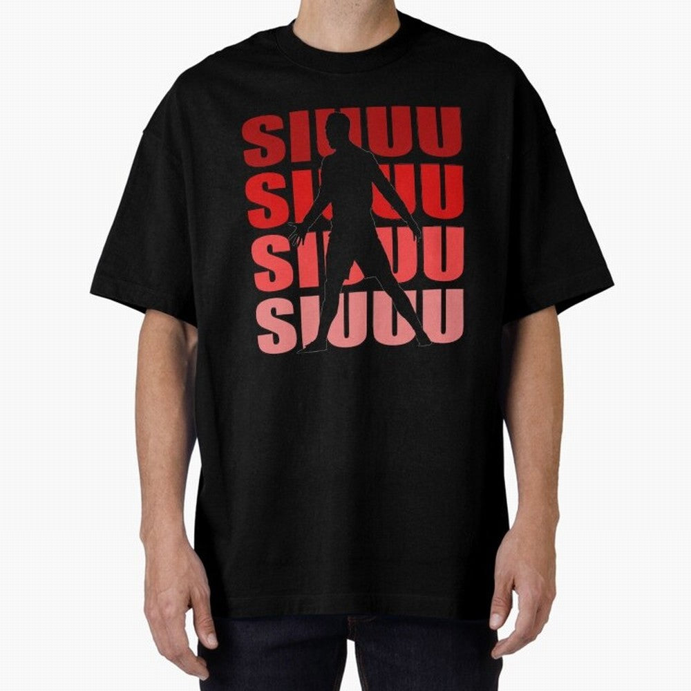 cristiano ronaldo siuuu Oversized T-Shirt Follow the Road to the FIFA World Cup 2026 Group Stage Journey through Neymar Highlights, Brazil Pride, Sports Nostalgia, International Competition, Famous Players and Unforgettable Victories; Made for