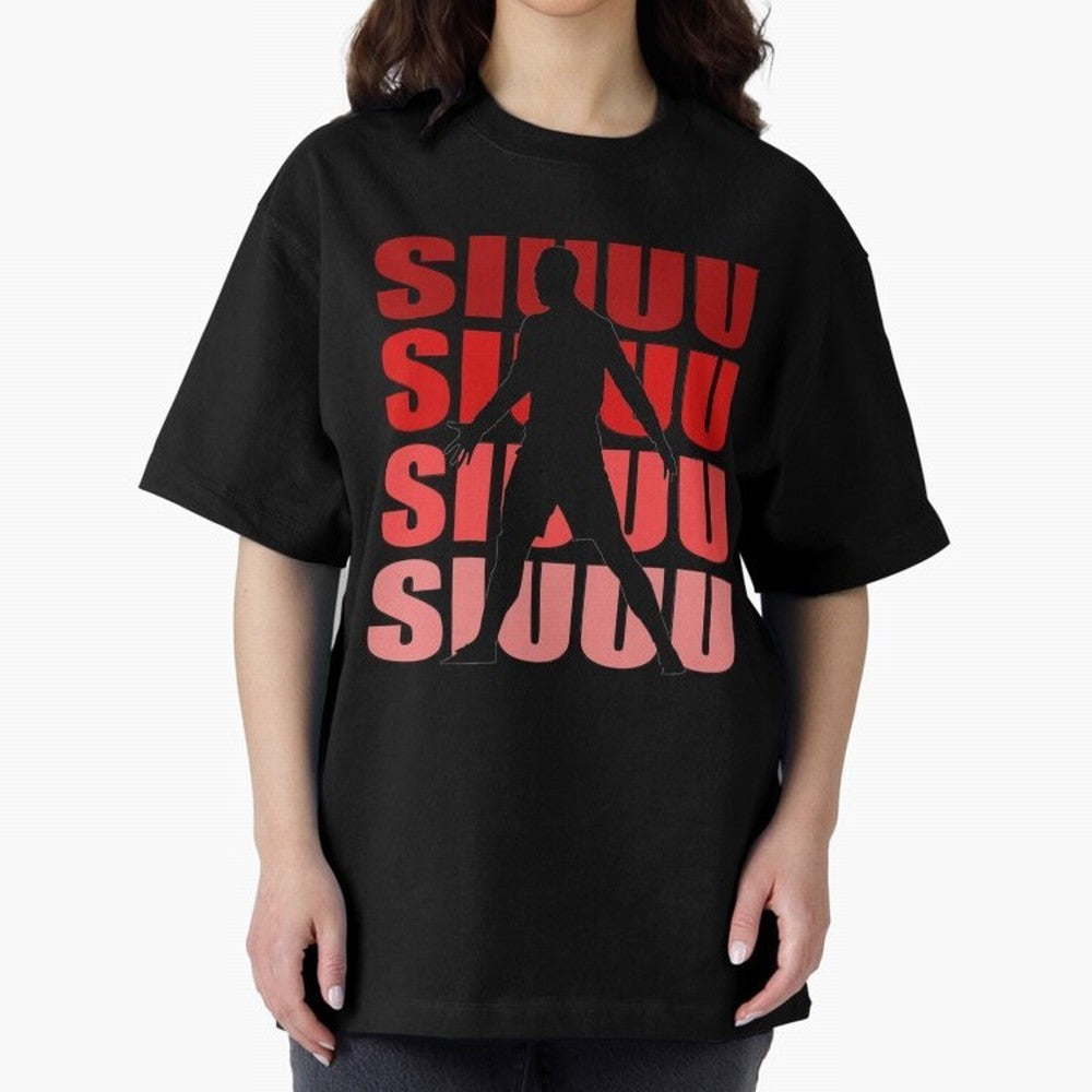 cristiano ronaldo siuuu Oversized T-Shirt Follow the Road to the FIFA World Cup 2026 Group Stage Journey through Neymar Highlights, Brazil Pride, Sports Nostalgia, International Competition, Famous Players and Unforgettable Victories; Made for