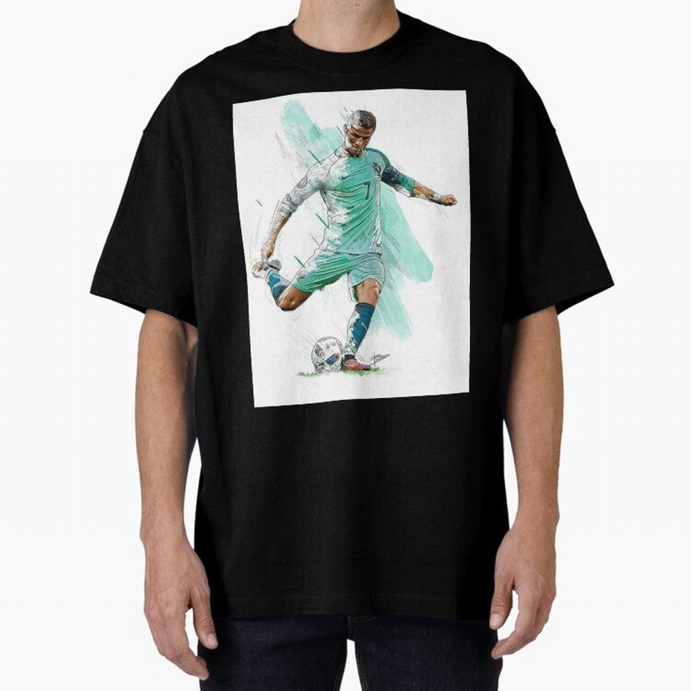 Cristiano ronaldo 7 Oversized T-Shirt Make Your Look Match FIFA World Cup 2026 USA Canada Mexico Connected to CR7, England Energy, Championship Spirit, Famous Goals, Roaring Crowds and International Football Unity; Perfect for Fans, Collectors,