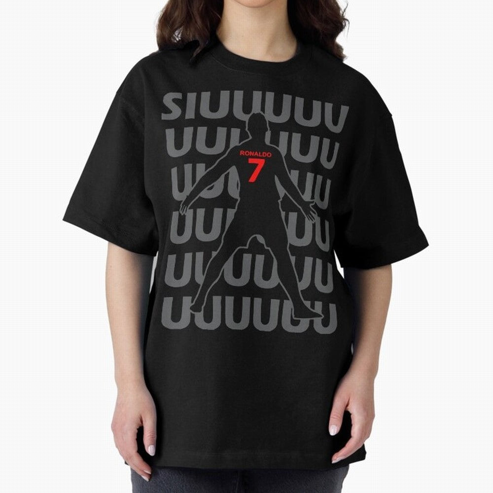 Siuuuuuu Cristiano Ronaldo Kids T-Shirt Oversized T-Shirt Relive Global Football Passion for FIFA World Cup 2026, Celebrating CR7 and Messi, England and Germany, Tournament Hype, Historic Matchups, Family Viewing Parties and Global Sports Pride;
