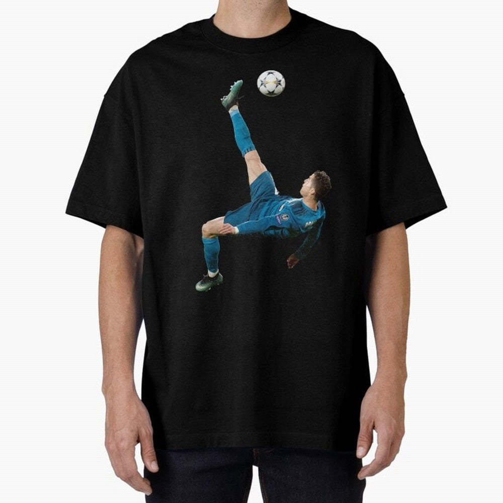 CRISTIANO RONALDO BICYCLE KICK Classic Oversized T-Shirt Bring Match Day Fire to Match Day Hype around FIFA World Cup 2026 USA Canada Mexico, CR7 and Messi, Germany, Soccer Culture, Superstar Moments, National Team Dreams and Competitive Fire;