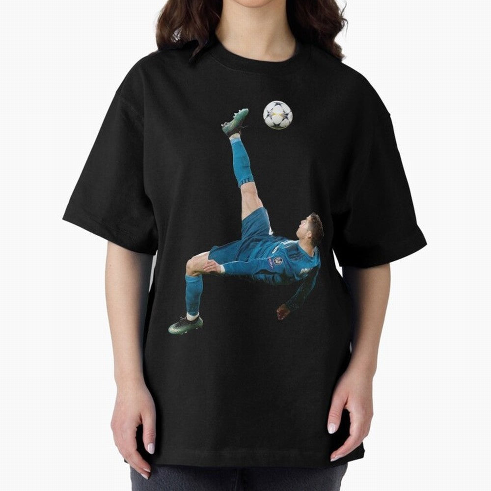CRISTIANO RONALDO BICYCLE KICK Classic Oversized T-Shirt Bring Match Day Fire to Match Day Hype around FIFA World Cup 2026 USA Canada Mexico, CR7 and Messi, Germany, Soccer Culture, Superstar Moments, National Team Dreams and Competitive Fire;