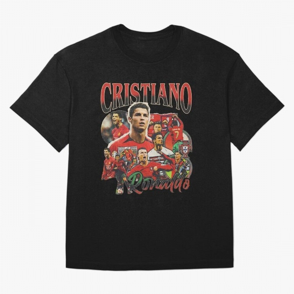 Retro Cristiano Ronaldo Oversized T-Shirt Fuel Your Fan Pride for FIFA World Cup 2026 Group Stage Built around Messi, Netherlands Energy, Football Passion, Legendary Performances, Festival Vibes and Supporter Community; Perfect for Fans,