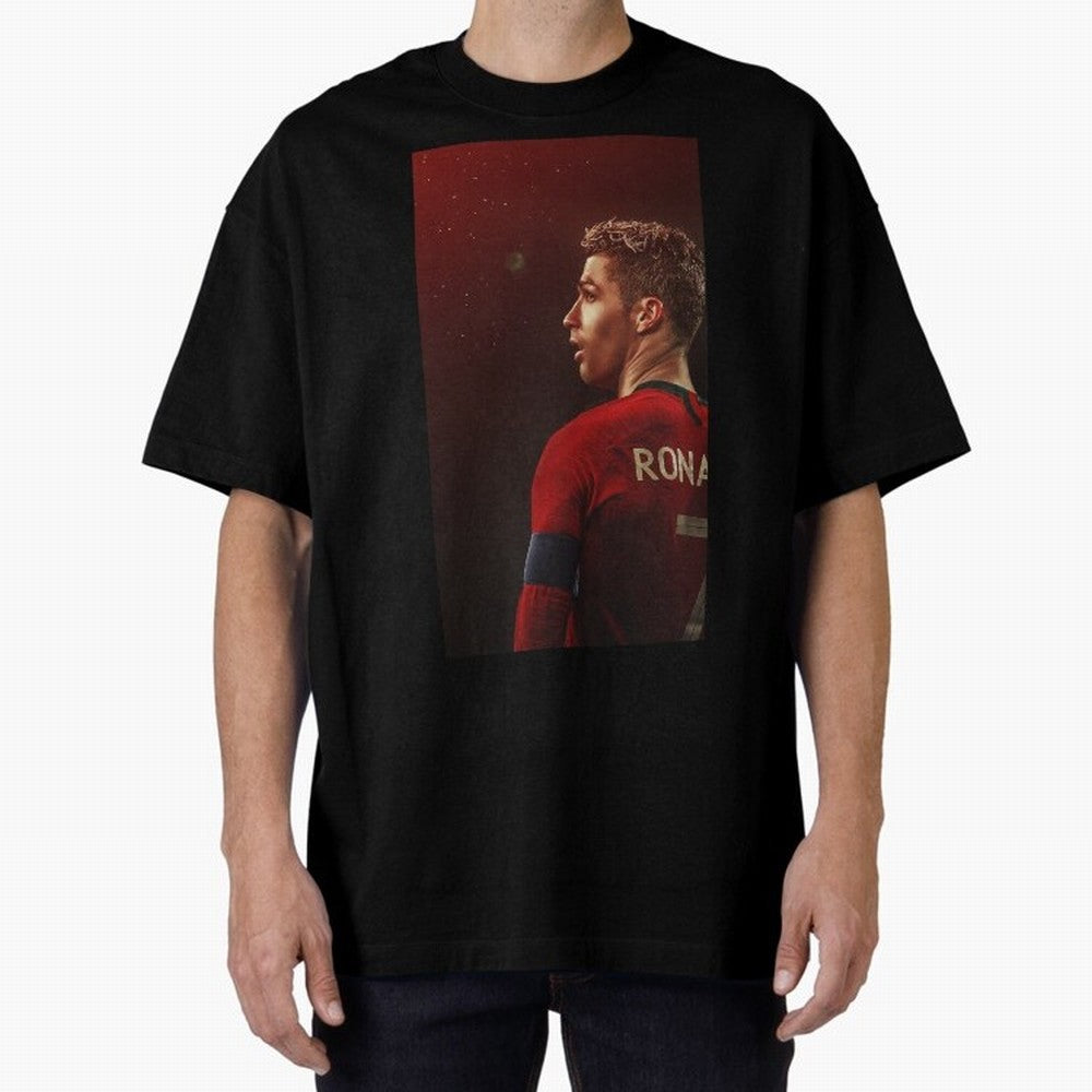 Art Ronaldo Wallpaper Oversized T-Shirt Celebrate Global Passion for FIFA World Cup 2026 Built around Neymar, France Energy, Champion Mindset, Group Stage Buzz, Knockout Tension and Passionate Fan Culture; Perfect for Supporters Who Want Bold