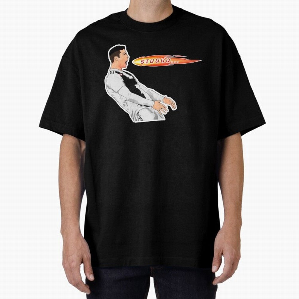 Siuuu Cristiano ronaldo funny Oversized T-Shirt Celebrate Fan Favorites in FIFA World Cup 2026 Spirit, Connected to Germany, Messi, CR7 and Mbappe, Supporter Pride, Iconic Celebrations, Legendary Names and Global Match Day Energy; Ideal for
