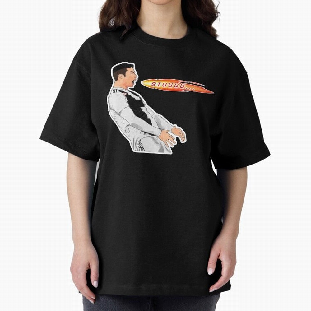 Siuuu Cristiano ronaldo funny Oversized T-Shirt Celebrate Fan Favorites in FIFA World Cup 2026 Spirit, Connected to Germany, Messi, CR7 and Mbappe, Supporter Pride, Iconic Celebrations, Legendary Names and Global Match Day Energy; Ideal for