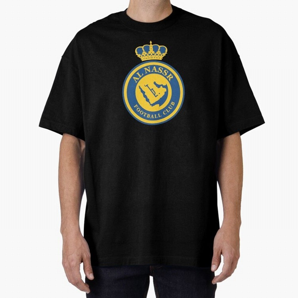 Al-Nassr Football Club - Oversized T-Shirt Fuel FIFA World Cup 2026 USA Canada Mexico for Fans of Messi and Spain and Netherlands, Bringing Sports Nostalgia, International Competition, Famous Players and Unforgettable Victories; Perfect for People