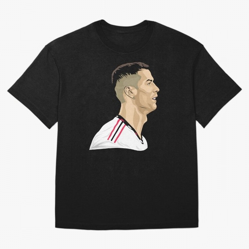 C Ronaldo - Iconic Oversized T-Shirt Capture FIFA World Cup 2026 Spirit, Centered on Portugal, Haaland and Mbappe, Football History, Final Match Energy, Crowd Noise and Once in a Lifetime Moments; Created for Match Day Parties, Soccer Gifts, Fan