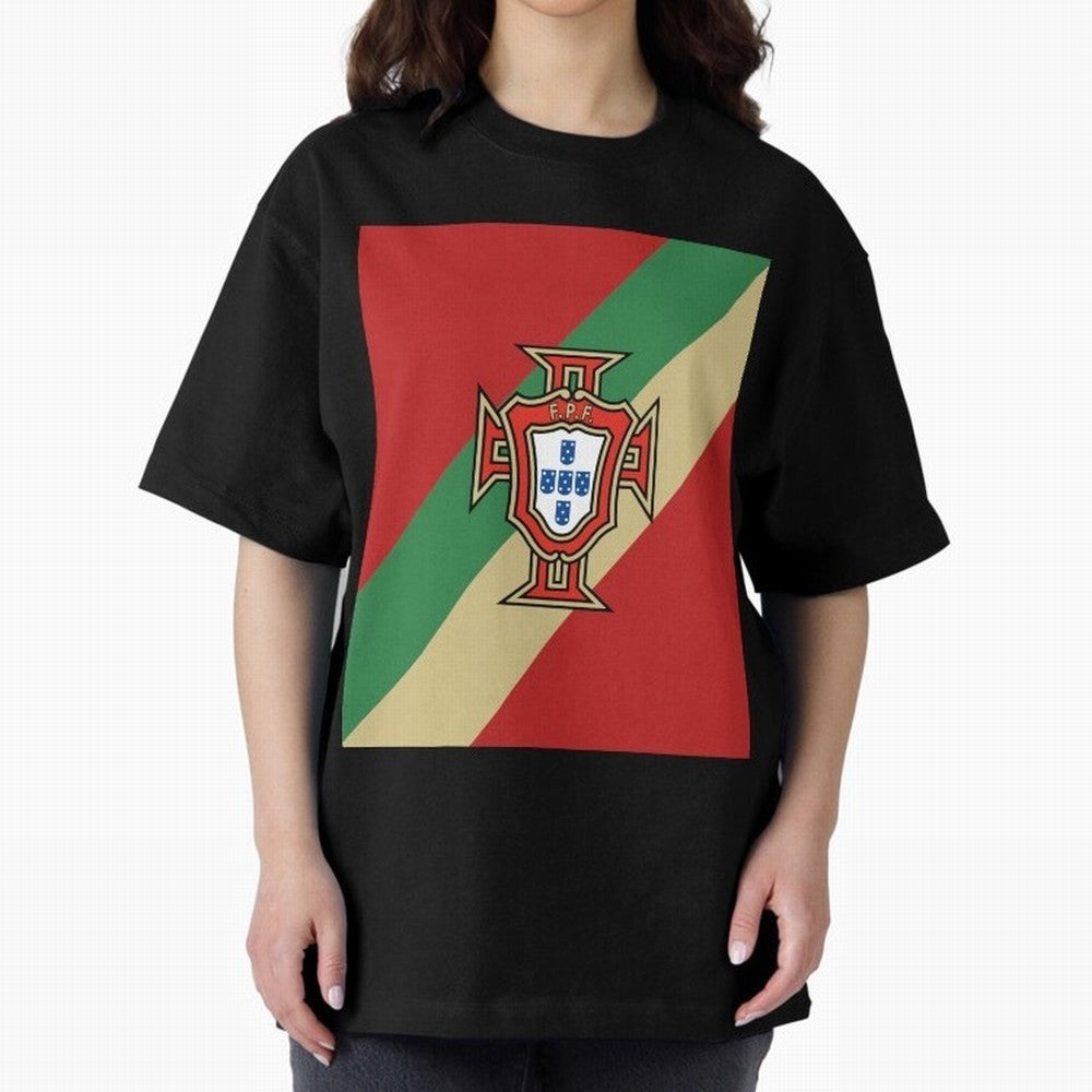 Portugal | 2026 World Cup Fan Apparel Oversized T-Shirt Create the FIFA World Cup 2026 Journey through Haaland Highlights, England and Germany Pride, Soccer Culture, Superstar Moments, National Team Dreams and Competitive Fire; Made for Die Hard