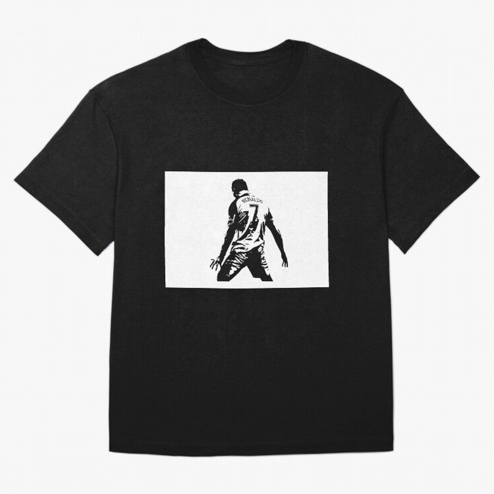 Cristiano Ronaldo Oversized T-Shirt Wear the Spirit of Match Day Hype around FIFA World Cup 2026 USA Canada Mexico, Haaland, Portugal, Spain and Germany, Vintage Soccer Flavor, Modern Football Stars, National Flags and Final Night Emotion; Made for