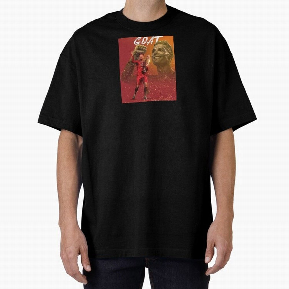 Wallpaper Cris Ronaldo Oversized T-Shirt Honor the Beautiful Game during Match Day Hype around FIFA World Cup 2026 Group Stage, Messi, Argentina, France and Brazil, Retro Football Energy, Iconic Rivalries, Trophy Chase Drama and Stadium Atmosphere;