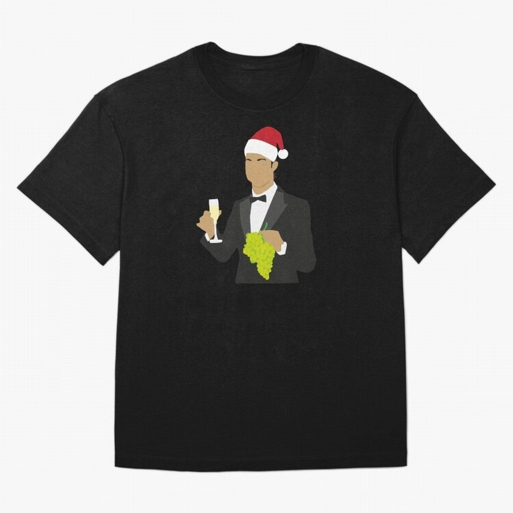 Cristiano Ronaldo enjoing Christmas Oversized T-Shirt Feel the Roar of FIFA World Cup 2026 for Fans of Messi, CR7 and Mbappe and Brazil, Bringing Sports Nostalgia, International Competition, Famous Players and Unforgettable Victories; Great for