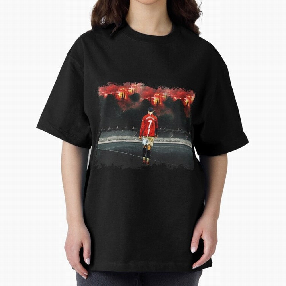 Cristiano Ronaldo 8K Oversized T-Shirt Keep the Match Day Mood of FIFA World Cup 2026 Spirit, Filled with Portugal, Spain and Germany, Cristiano Ronaldo, Haaland and CR7, Game Day Rituals, Football Legends, Country Pride and the Road to the Final;