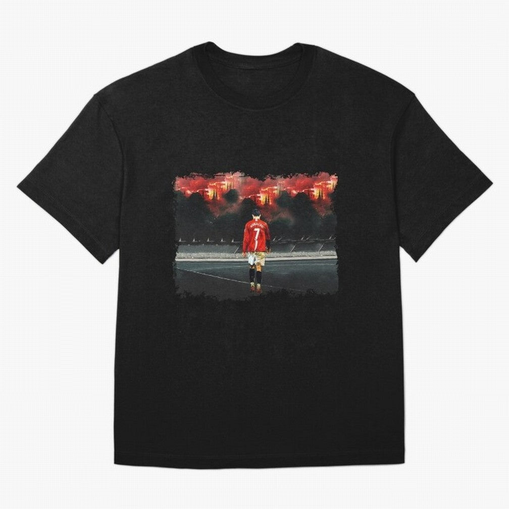 Cristiano Ronaldo 8K Oversized T-Shirt Keep the Match Day Mood of FIFA World Cup 2026 Spirit, Filled with Portugal, Spain and Germany, Cristiano Ronaldo, Haaland and CR7, Game Day Rituals, Football Legends, Country Pride and the Road to the Final;
