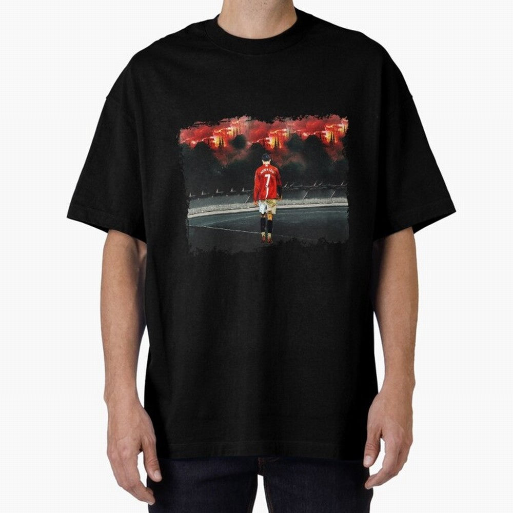 Cristiano Ronaldo 8K Oversized T-Shirt Keep the Match Day Mood of FIFA World Cup 2026 Spirit, Filled with Portugal, Spain and Germany, Cristiano Ronaldo, Haaland and CR7, Game Day Rituals, Football Legends, Country Pride and the Road to the Final;