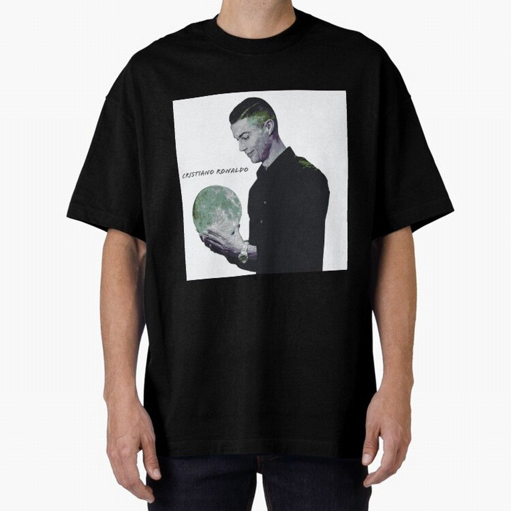 Cristiano Ronaldo art illustration. Cristiano Ronaldo sketch art Oversized T-Shirt Show Support during Global Football Passion for FIFA World Cup 2026, Built around Neymar, England and Germany, Stadium Memories, Football Loyalty, International
