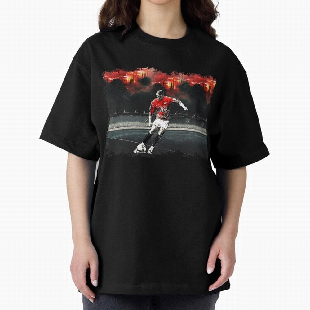 Cristiano Ronaldo 2008 Shoot 8K Oversized T-Shirt Back Your Heroes with FIFA World Cup 2026 Group Stage for Fans of Mbappe and England, France and Netherlands, Bringing Football Passion, Legendary Performances, Festival Vibes and Supporter