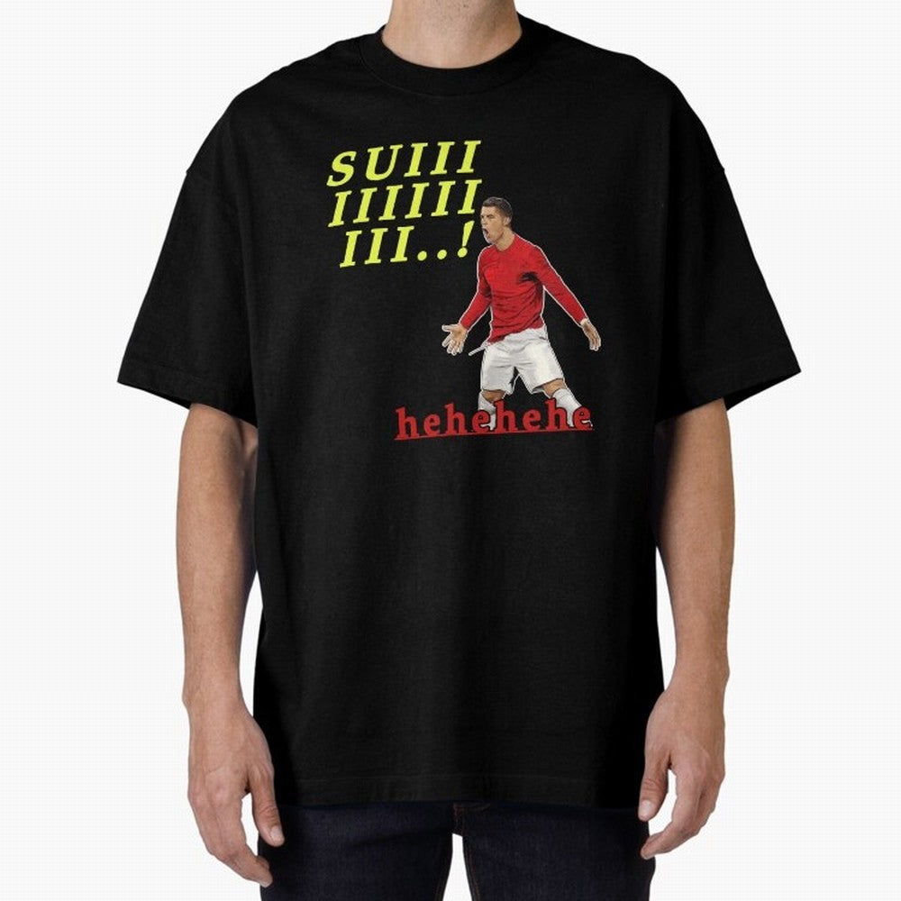 Hehehe suiii !! Cristiano ronaldo goal Oversized T-Shirt Follow the Road to the FIFA World Cup 2026 Group Stage Journey through Mbappe Highlights, Argentina and Brazil Pride, Game Day Rituals, Football Legends, Country Pride and the Road to the