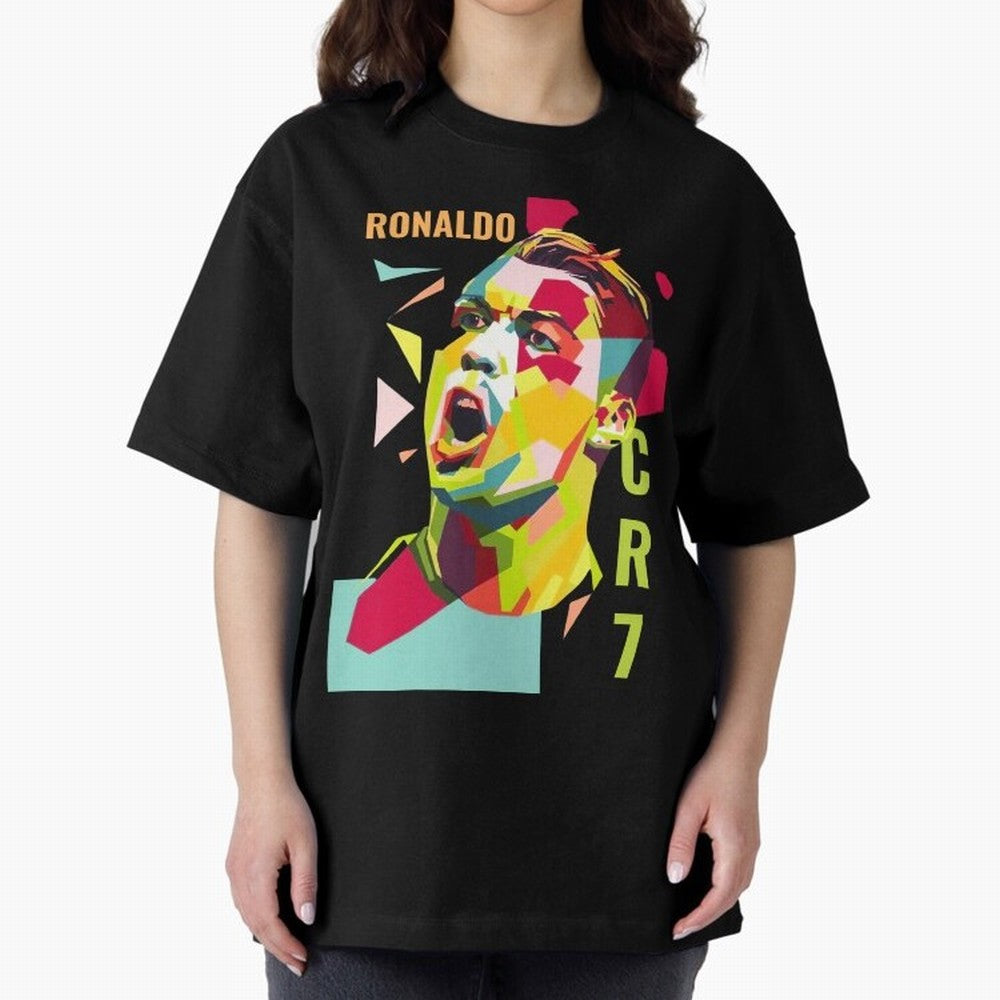 RONALDO CR7 Design Oversized T-Shirt Discover the FIFA World Cup 2026 Group Stage Journey through Messi Highlights, Argentina, France and Brazil Pride, Sports Nostalgia, International Competition, Famous Players and Unforgettable Victories; Great