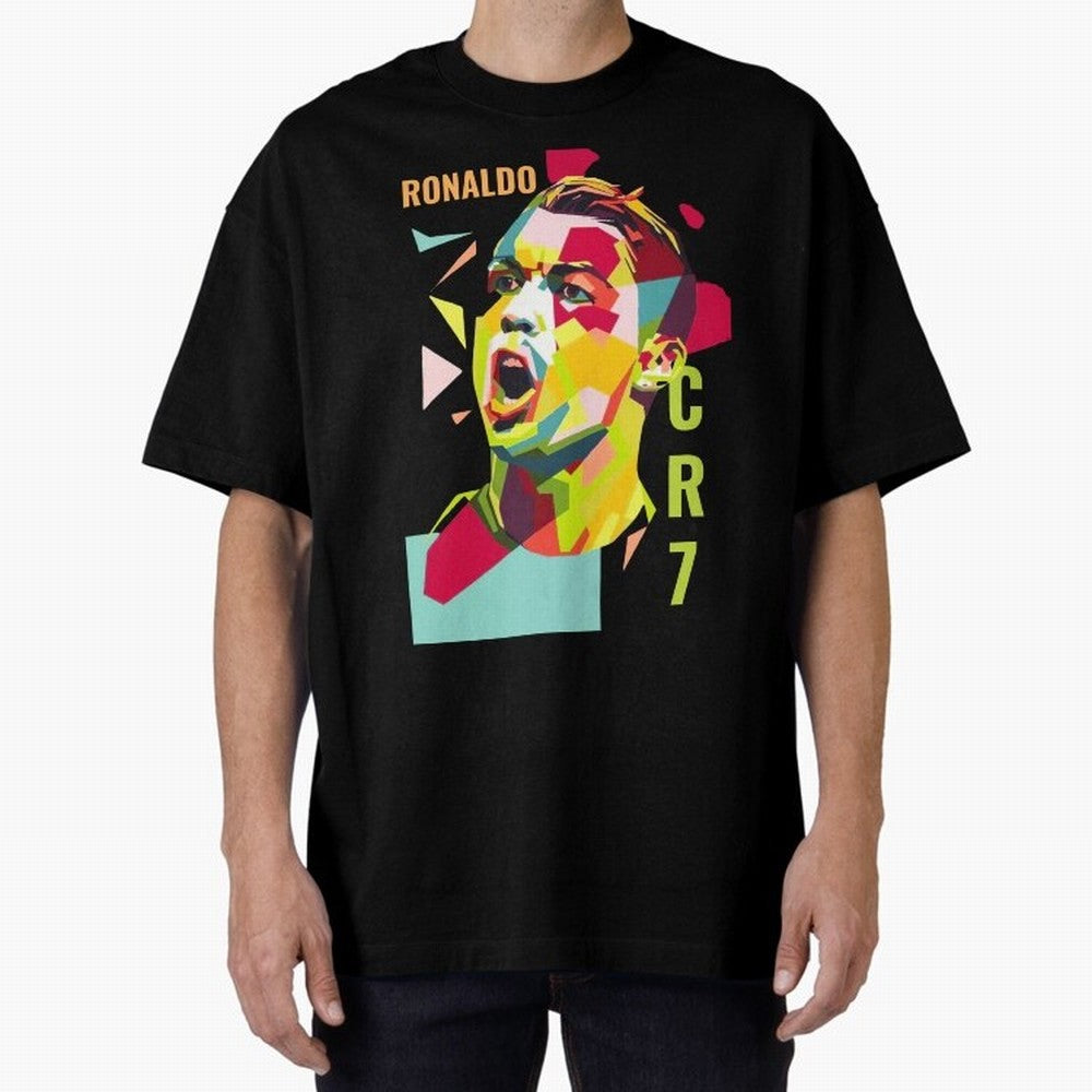 RONALDO CR7 Design Oversized T-Shirt Discover the FIFA World Cup 2026 Group Stage Journey through Messi Highlights, Argentina, France and Brazil Pride, Sports Nostalgia, International Competition, Famous Players and Unforgettable Victories; Great