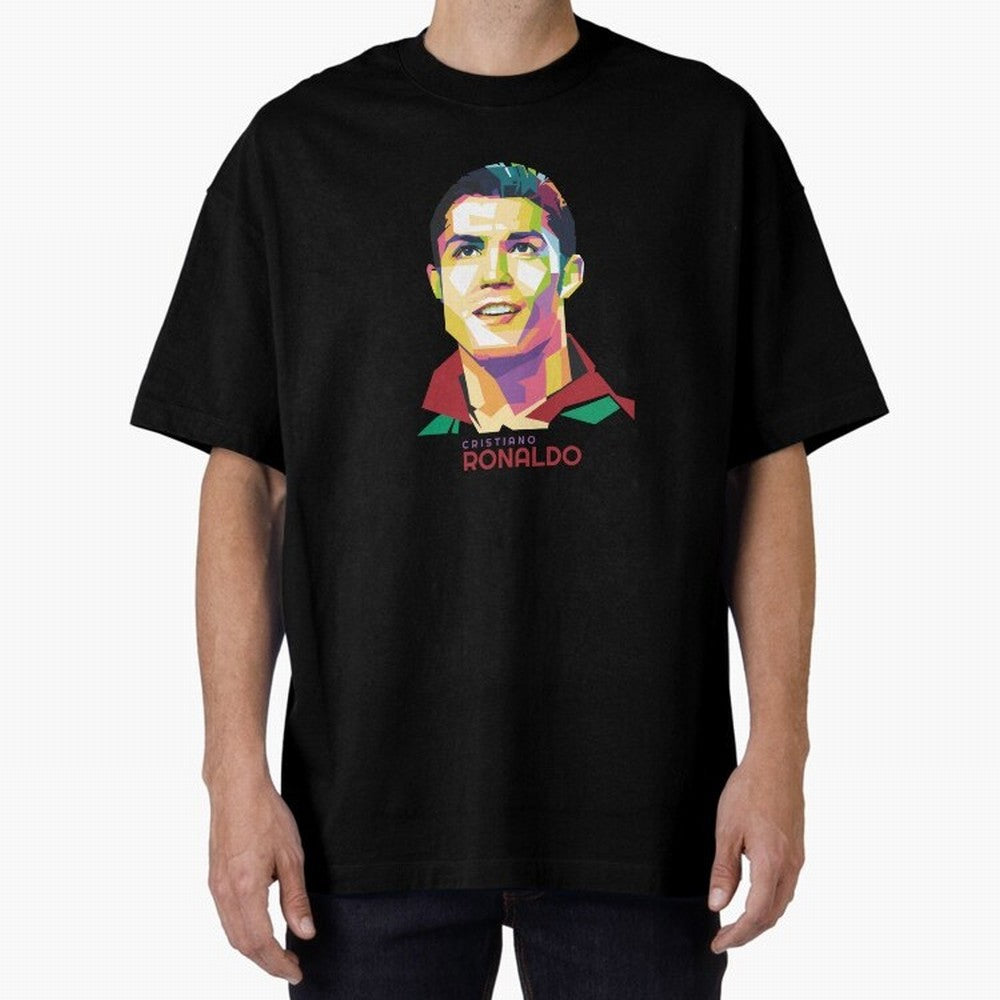 Cristiano Ronaldo Oversized T-Shirt Carry FIFA World Cup 2026 for Fans of CR7 and Messi and Portugal, Bringing Football History, Final Match Energy, Crowd Noise and Once in a Lifetime Moments; Ideal for Fans Who Follow Messi, Cristiano Ronaldo,