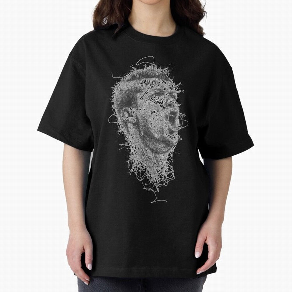 Painting Ronaldo Art Oversized T-Shirt Honor FIFA World Cup 2026 USA Canada Mexico Filled with Neymar, Haaland and Cristiano Ronaldo, England and Germany Energy, Goal Celebration Energy, Supporter Heritage, Football Icons and Worldwide Tournament