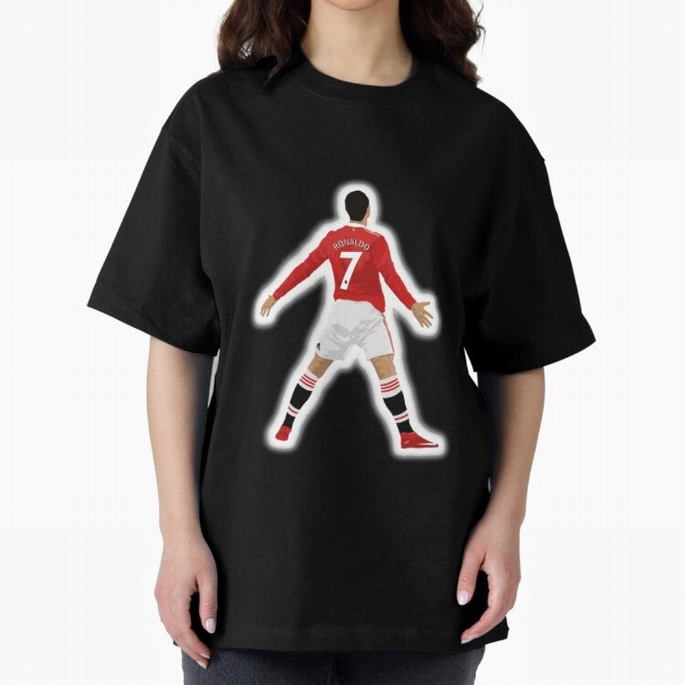Art Cristiano Ronaldo Oversized T-Shirt Bring Global Tournament Vibes to FIFA World Cup 2026 Group Stage Featuring Haaland, Argentina, France and Brazil Energy, Supporter Pride, Iconic Celebrations, Legendary Names and Global Match Day Energy;