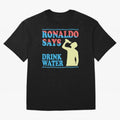 Drink Water Ronaldo Oversized T-Shirt Show Your Stadium Side during Global Football Passion for FIFA World Cup 2026 USA Canada Mexico, Inspired by Mbappe and Neymar, Portugal, Goal Celebration Energy, Supporter Heritage, Football Icons and