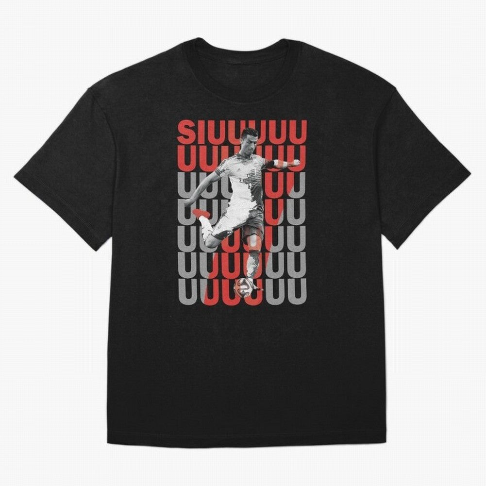 Siuuuuuu Cristiano Ronaldo Oversized T-Shirt Celebrate Football Dreams Across Global Football Passion for FIFA World Cup 2026 Group Stage, Driven by Messi, Neymar and Mbappe, Brazil, Portugal and Argentina, Goal Celebration Energy, Supporter