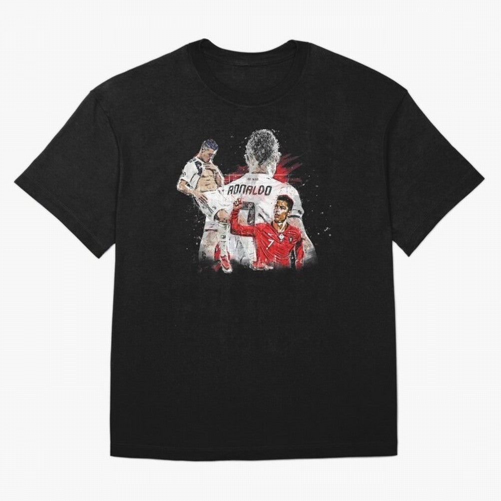 Cristiano Ronaldo Cristiano Ronaldo Oversized T-Shirt Make Game Day About Global Football Passion for FIFA World Cup 2026, Inspired by Mbappe and Neymar, Germany, Sports Nostalgia, International Competition, Famous Players and Unforgettable
