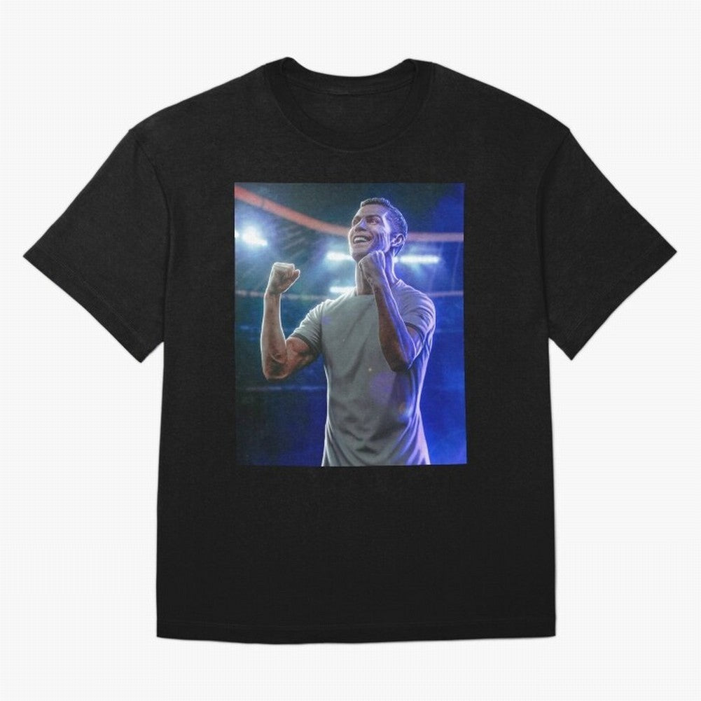 Cristiano Ronaldo Oversized T-Shirt Bring Bold Fan Energy to Match Day Hype around FIFA World Cup 2026, Neymar, Netherlands, Worldwide Fan Energy, Dramatic Goals, Stadium Lights and Championship Celebrations; Ideal for Passionate Fans Who Love