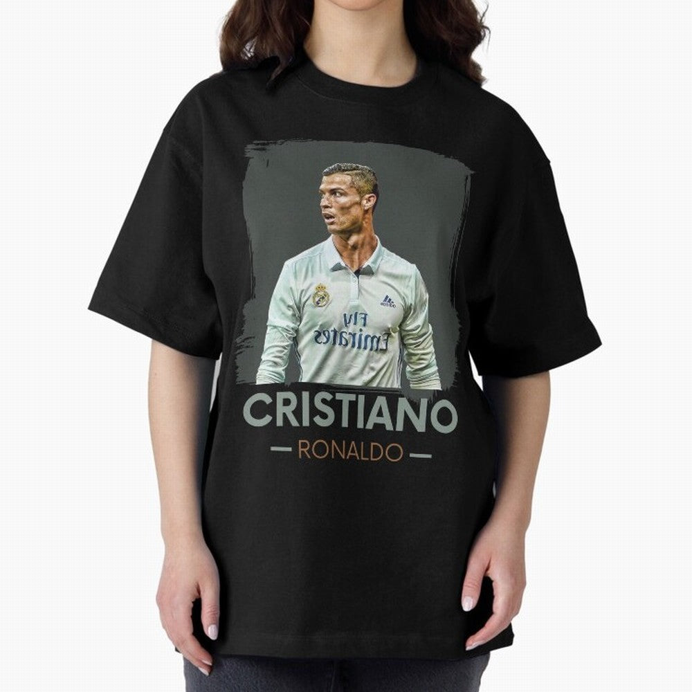 Cristiano Ronaldo Best Seller Oversized T-Shirt Make Game Day About the FIFA World Cup 2026 USA Canada Mexico Journey through Haaland and Mbappe Highlights, Argentina Pride, Vintage Soccer Flavor, Modern Football Stars, National Flags and Final