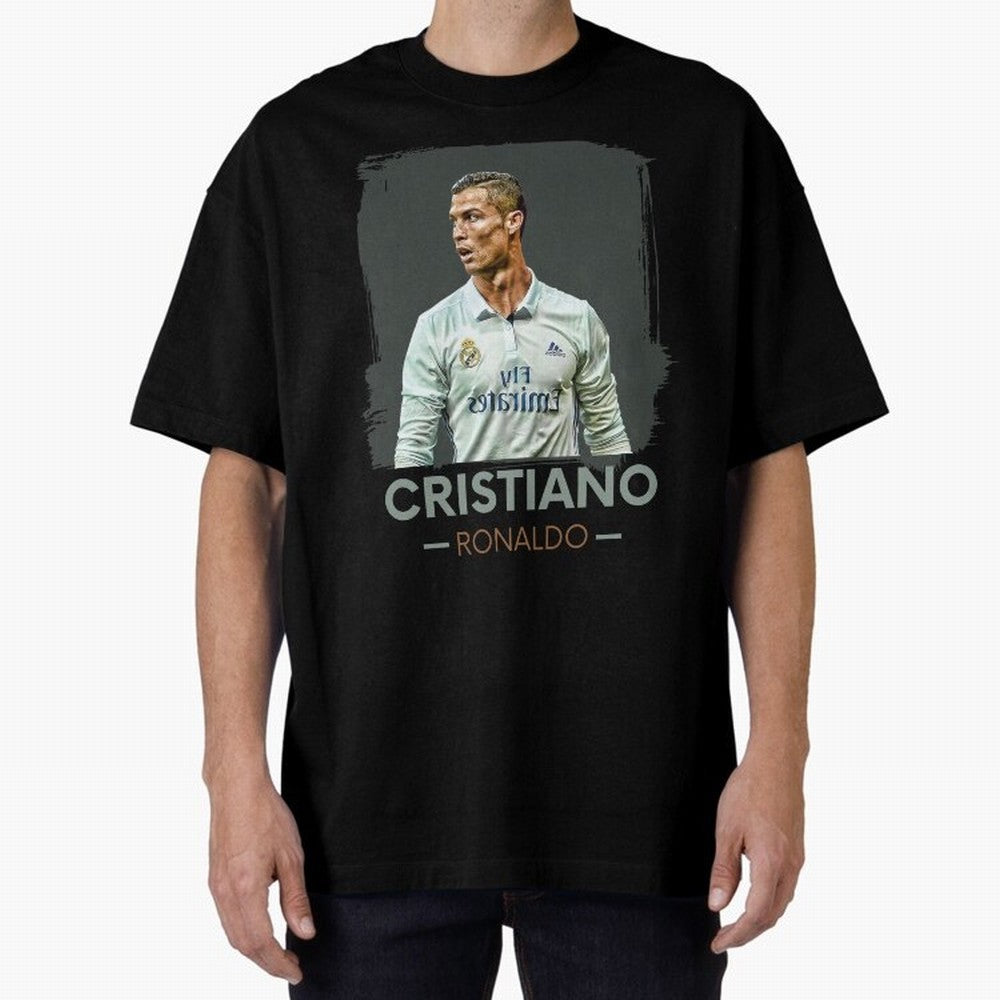 Cristiano Ronaldo Best Seller Oversized T-Shirt Make Game Day About the FIFA World Cup 2026 USA Canada Mexico Journey through Haaland and Mbappe Highlights, Argentina Pride, Vintage Soccer Flavor, Modern Football Stars, National Flags and Final