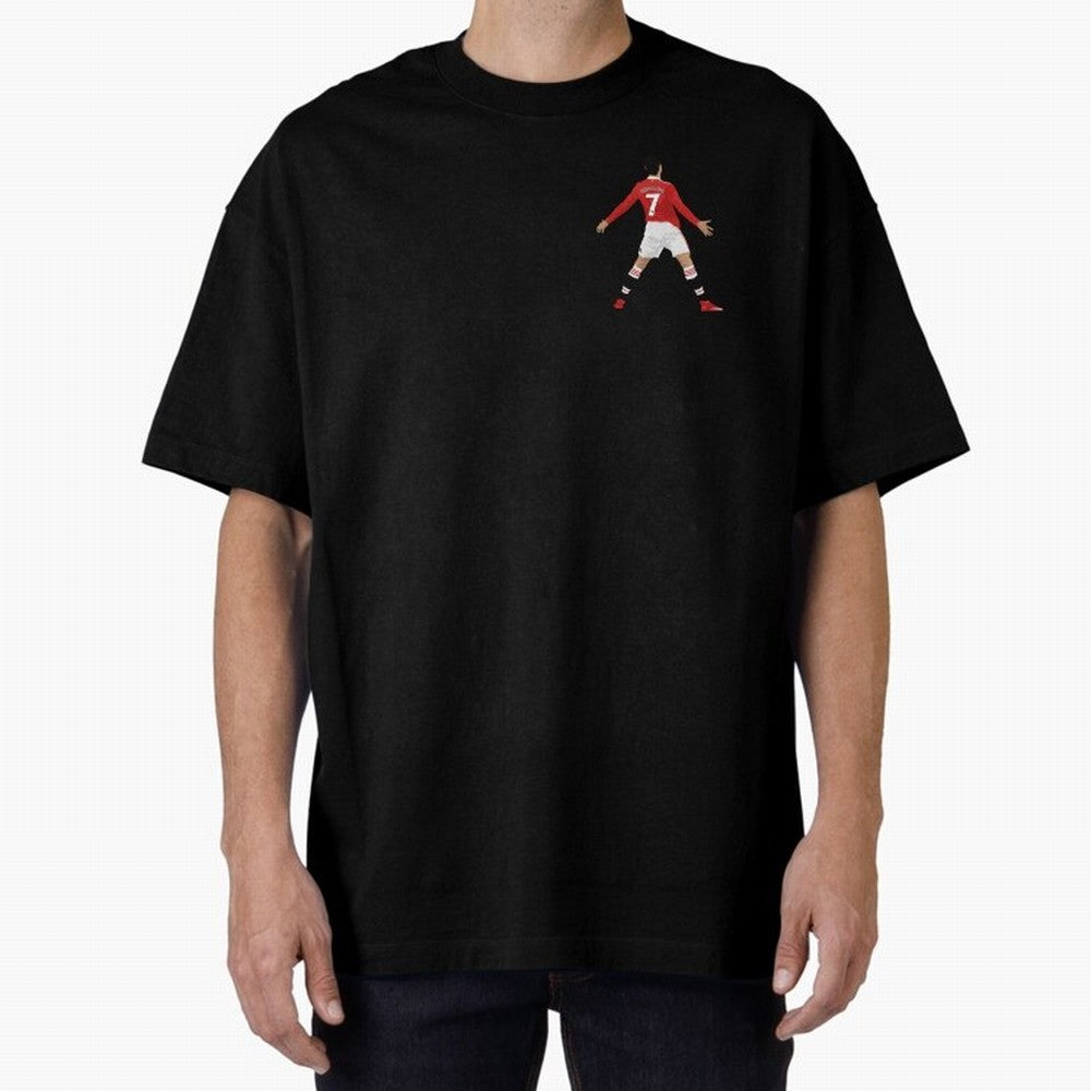 Ronaldo CR7 - Manchester Unided Oversized T-Shirt Celebrate Global Passion for FIFA World Cup 2026 Filled with Haaland, Portugal, Spain and Germany Energy, Global Supporter Spirit, Legendary Goals, National Colors and Tournament Celebration; Ideal