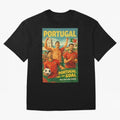 Portugal Lisbon Bel¨¦m Tower Cristiano Ronaldo FIFA World Cup Football Celebration Oversized T-Shirt Relive FIFA World Cup 2026 Spirit, Capturing England and Germany, Mbappe and Neymar, Global Supporter Spirit, Legendary Goals, National Colors and