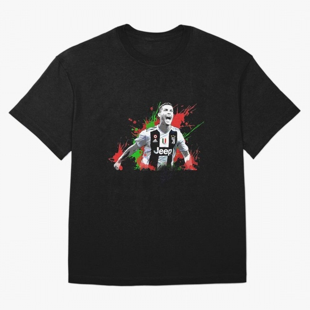 Cristiano Ronaldo Cristiano Ronaldo Oversized T-Shirt Celebrate National Team Dreams in Global Football Passion for FIFA World Cup 2026 Group Stage, Made for Messi, Neymar and Mbappe, Brazil, Portugal and Argentina, Retro Football Energy, Iconic